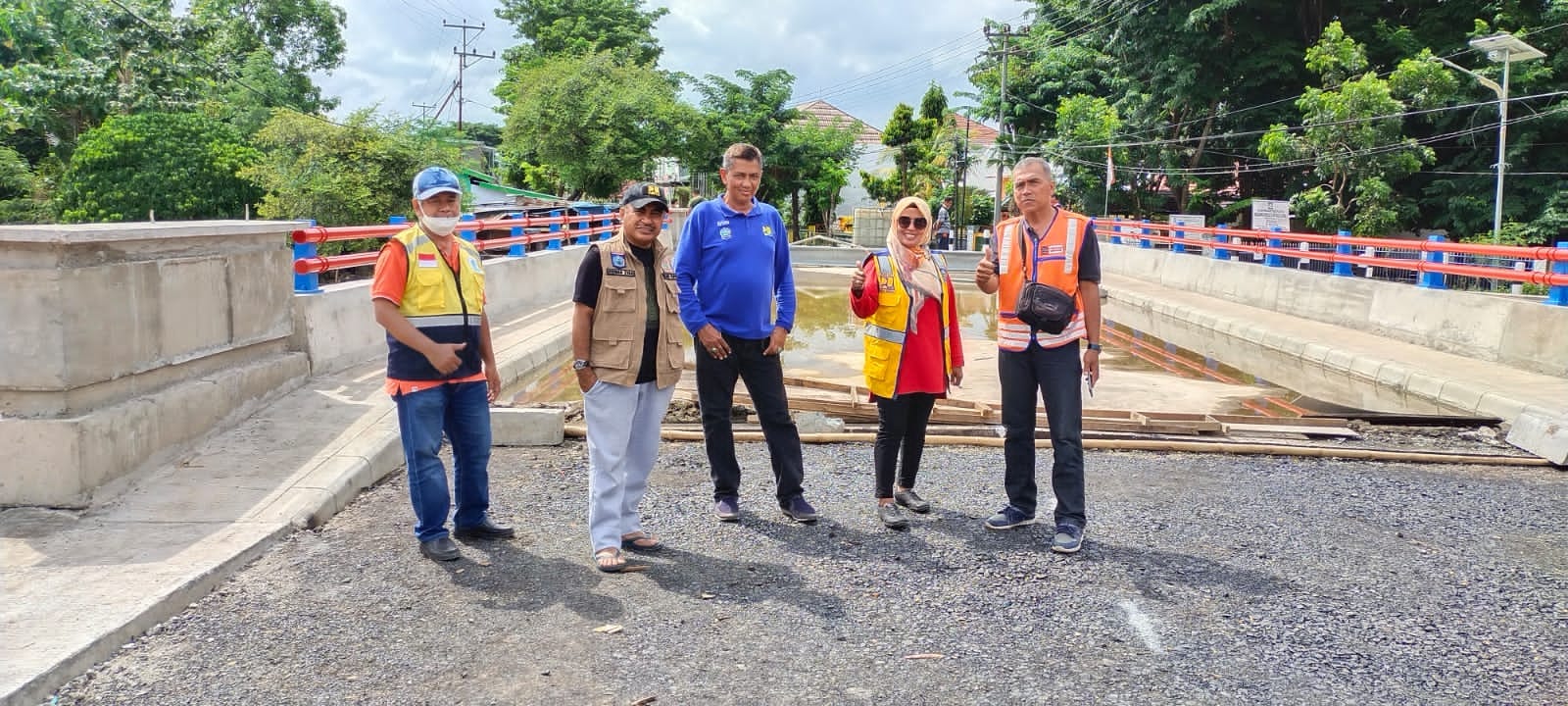 Kadis PUPR Tinjau Progres Fisik Pekerjaan Jembatan Salo