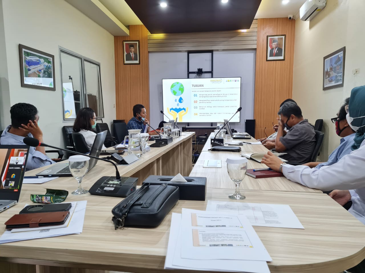 Pembahasan Hasil Audit Desa Pamsimas TA. 2020 di Kabupaten Lombok Timur