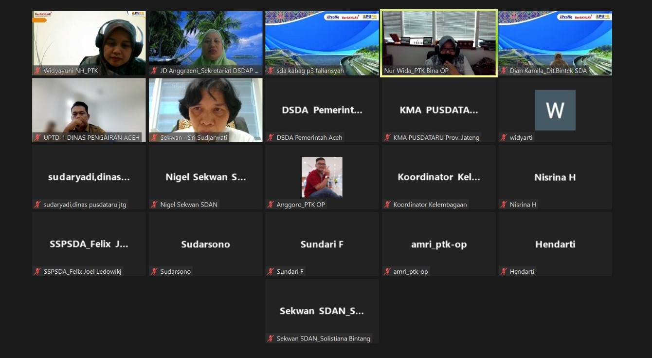 Pembahasan Petunjuk Pelaksanaan Dewan Sumber Daya Air Provinsi