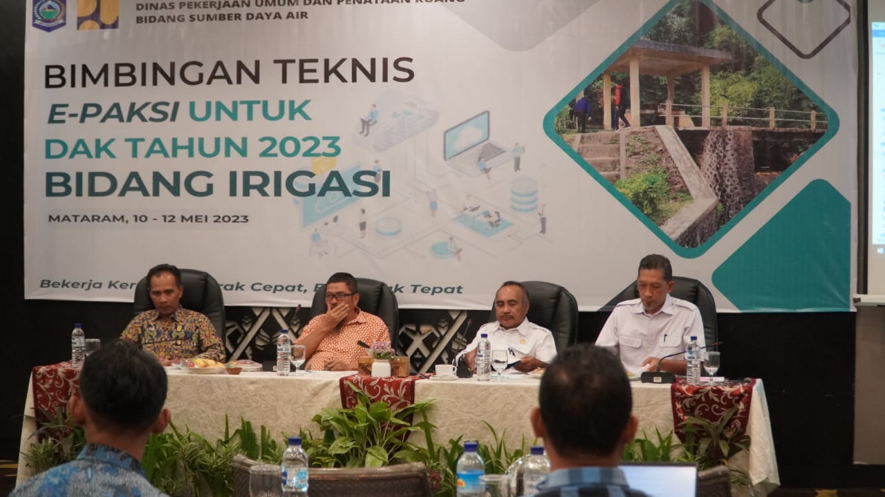 Bimbingan Teknis e-Paksi untuk DAK Tahun 2023 Bidang Irigasi